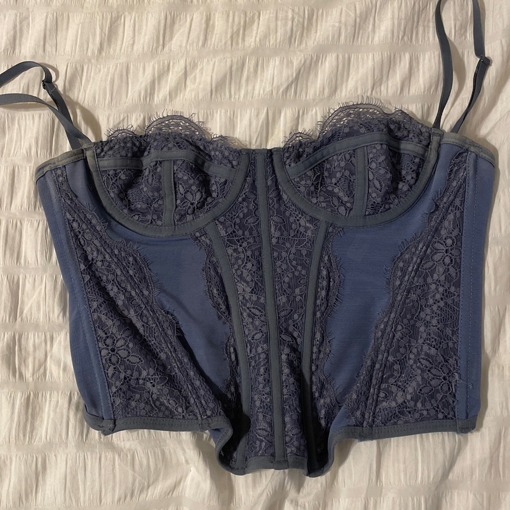Urban outfitters blue corset top. Small